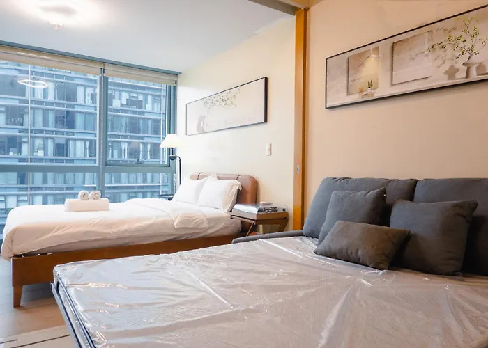 Apartamento Thompson - Elegant Queen Roo In, One Uptown Residences Bgc